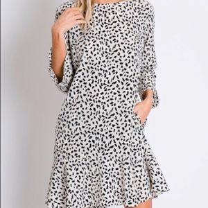 Davi & Dani Boutique Animal Print Dress